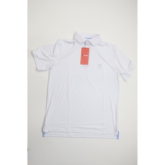Birddogs Other - Birddogs Performance Polo Shirt Medium White Spandex Golf Athletic Activewear